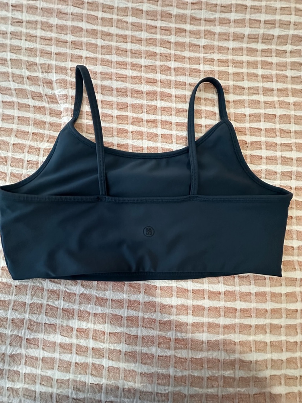 Minimalist Black Crop Bralette with Thin Straps - Picture 3 of 3